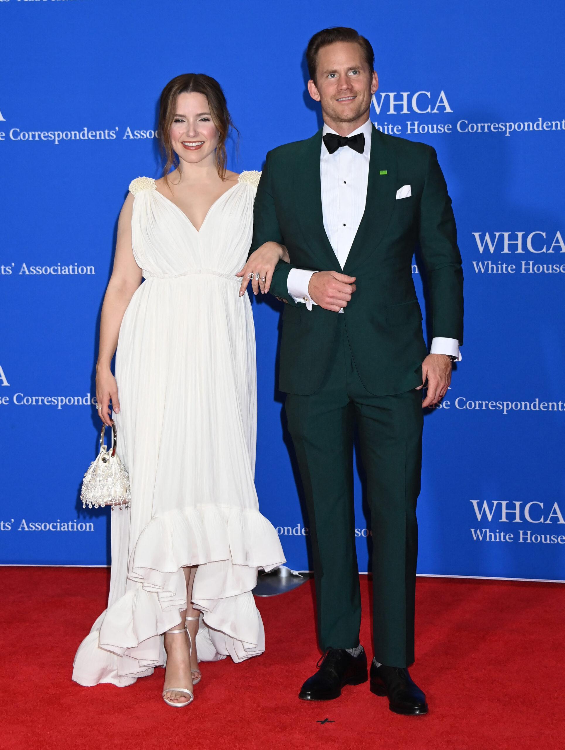 Sophia Bush and Grant Hughes at the White House Correspondents Dinner