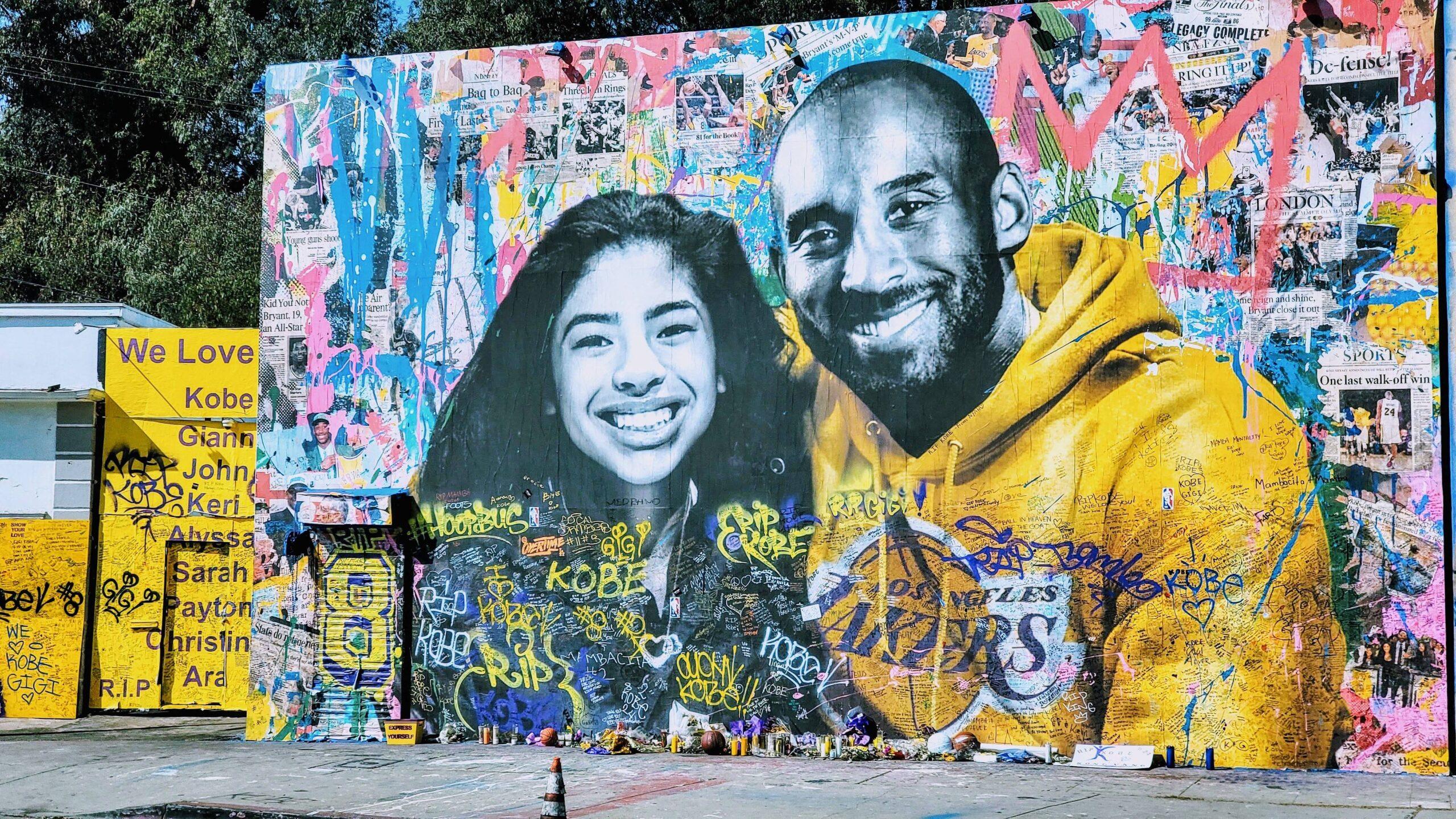 Kobe and Gianna Mural