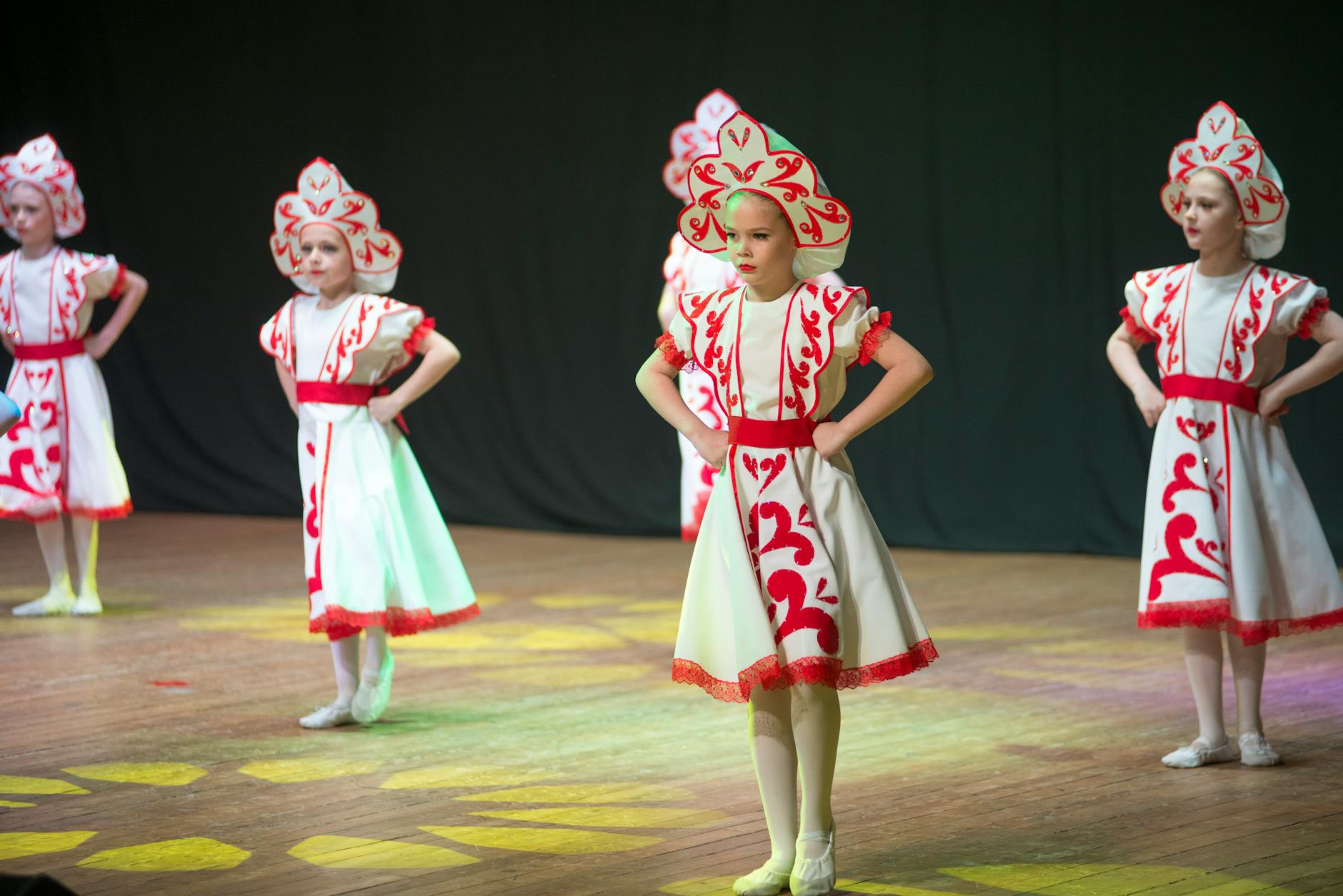 Young person performing or presenting in front of camera