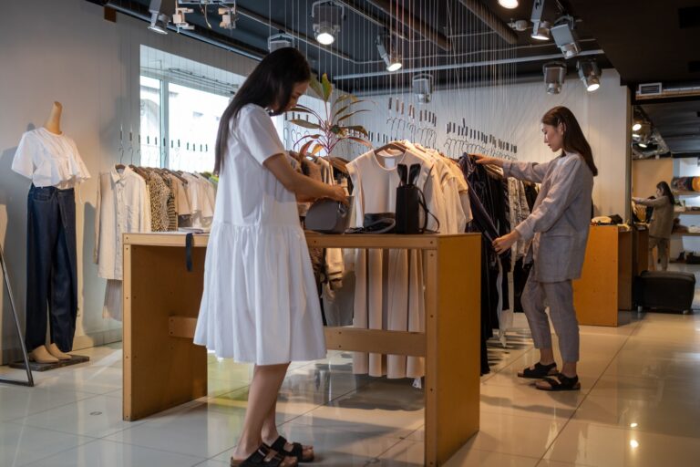 Isabel Marant’s Étoile Line Is Quietly Displacing the Premium High Street Minimalist fashion boutique with clothing racks and natural light