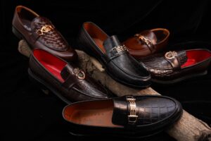 The Row’s Andres Loafer Is Quietly Displacing the Oxford A single minimalist leather loafer on a clean surface, viewed from above