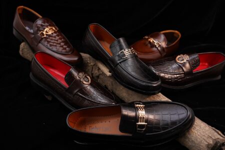 The Row’s Andres Loafer Is Quietly Displacing the Oxford A single minimalist leather loafer on a clean surface, viewed from above
